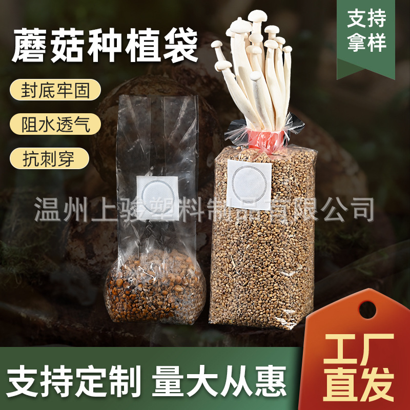 食用菌菌种袋 聚丙烯材质菌袋18*35*8丝 18*35*6丝  香菇菌袋