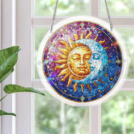 跨境Acrylic Jigsaw Puzzle Suncatcher 83 Pieces日光捕获器拼图