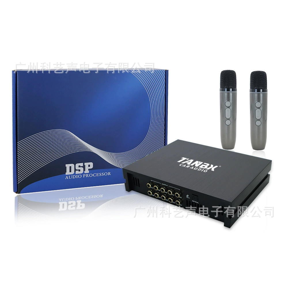 Автомобильный автомобиль Специальный усилитель автомобильный аудио процессор DSP с микрофоном