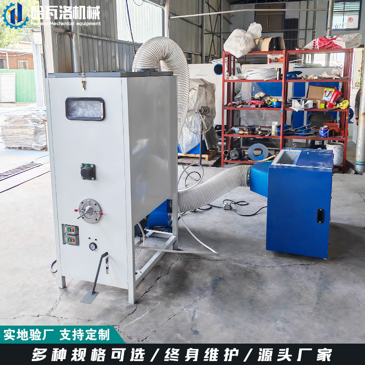 Máquina de llenado de almohada de doble puerto máquina de llenado de juguete Guangdong muñeca máquina de llenado de algodón exportación