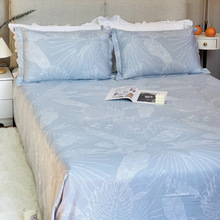 夏季竹纤维床单天然抗菌防螨加厚双人冷感可折叠凉席三件套批发