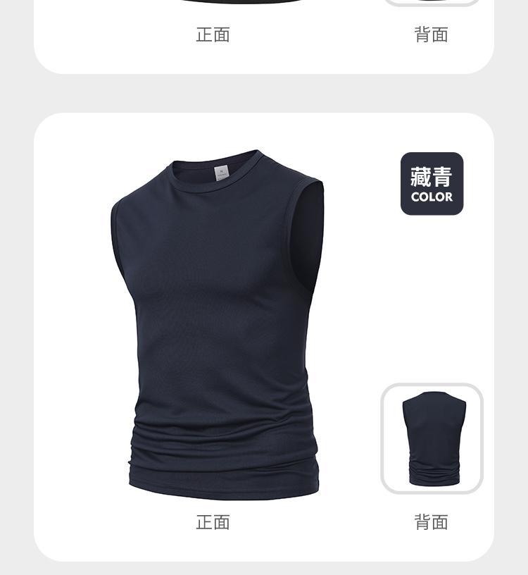 Maratón transfronterizo de tamaño europeo transpirable helado sin mangas camiseta personalizada ligera y cómoda chaleco de fitness deportivo