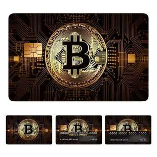 Cross-Border 2025 New Bitcoin Coin Series Credit Transportation Bank Card Decorative Sticker Skin Sticker