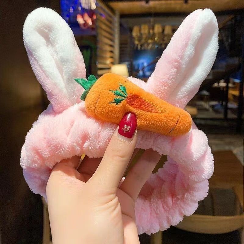 Estilo coreano estudiante lindo diadema tocado accesorios para el cabello pequeño animal Banda para el cabello de las mujeres lavado de cara simple máscara diadema