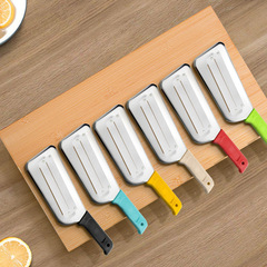 Stainless steel paring knife double-edged planing knife multi-functional cabbage planing knife shredding sugar cane knife plastic handle slicing and grater knife