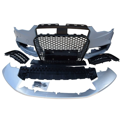 Suitable for Audi A5 Models from 2012-2016, Modification and Upgrade to Rs5 Body Kit, Including Front and Rear Bumpers with Grille (Big Surrounded) - 12-16-models-rs5-front-surround-center-grille