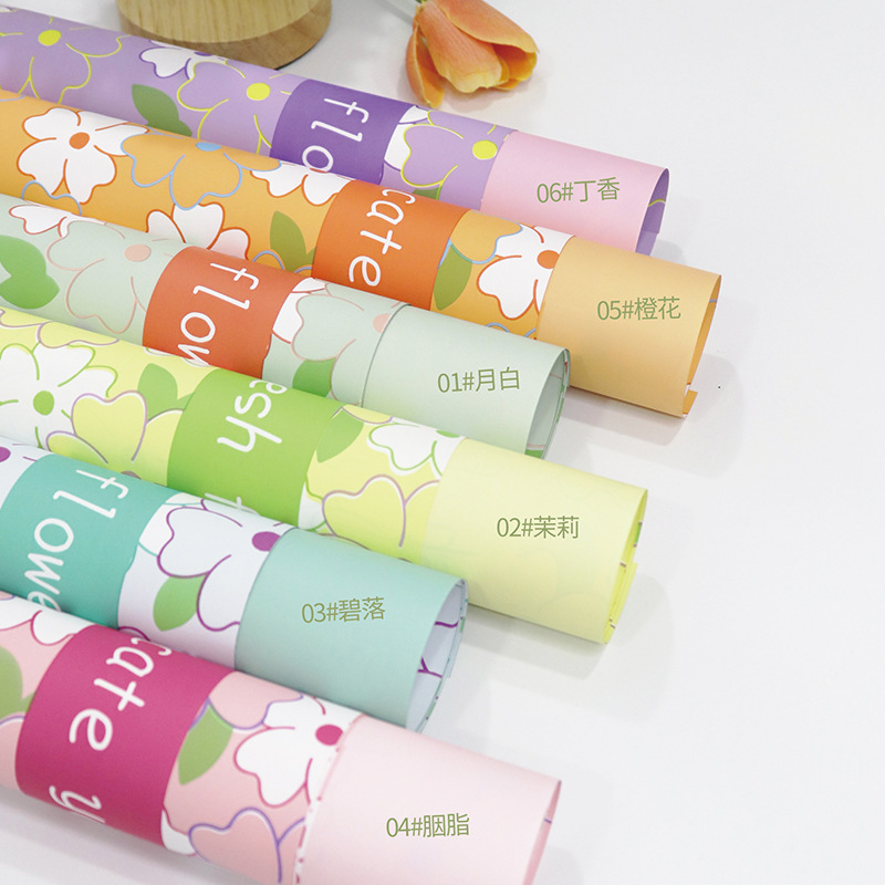 Flor Xi fábrica de fiesta de jardín flor fresca flor al por mayor papel de envoltura de flores hecha a mano diy florista ramo papel de envoltura de flores