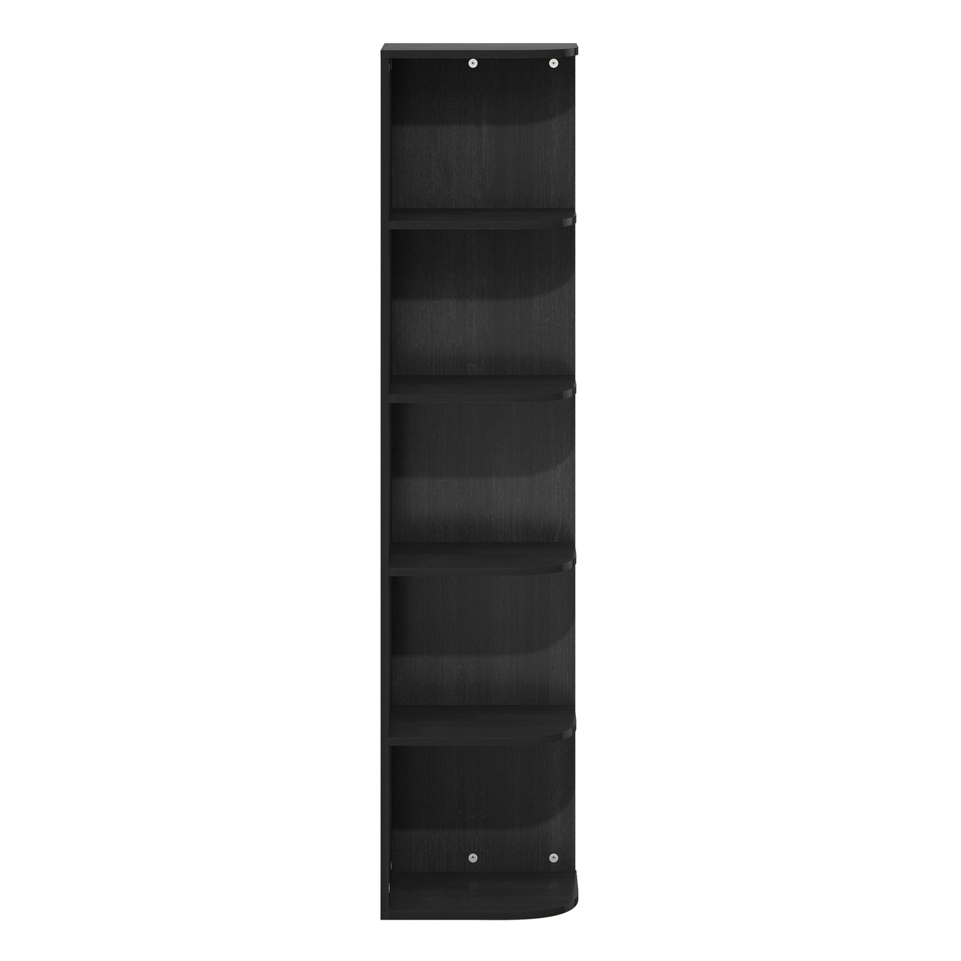 Estantes personalizados de comercio exterior negros verticales contra la pared estantería de almacenamiento multicapa sala de estar dormitorio INS estante tridimensional image 6