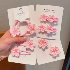 粉色樱花发夹甜美可爱小发夹花朵夹子少女发饰侧刘海夹碎发夹发卡
