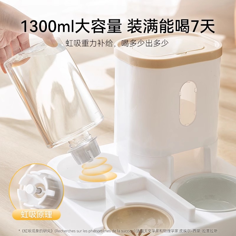 Comercio exterior transfronterizo perro simple alimentador automático de agua potable de gran capacidad para gatos tazón para perros tazón para mascotas doble tazón para gatos artículos