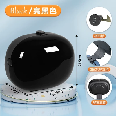 Electric car tail box Aima Tailing Luyuan Battery - bright-black-code-lock-comes-with-thickened-bracket-no-specifications