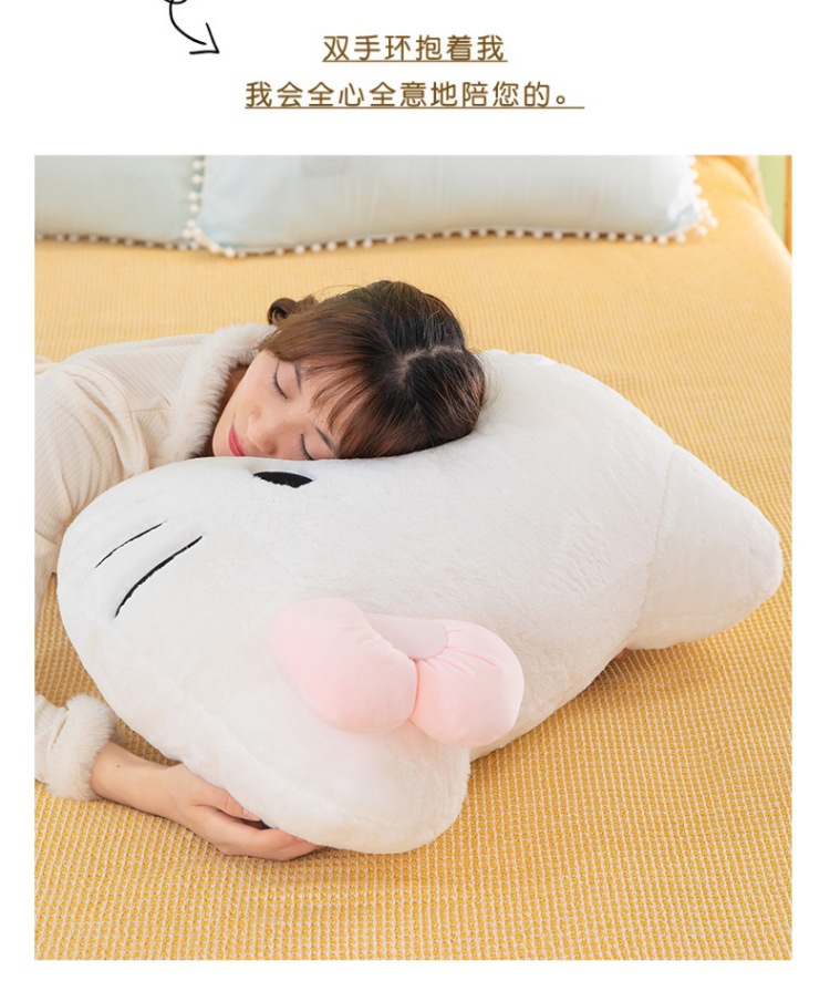 New cute cat head plush toy pillow, Hello Kitty cartoon cushion, bay window seat cushion, gift for girlfriends and friends