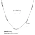 TPXL81S Silver Necklace
