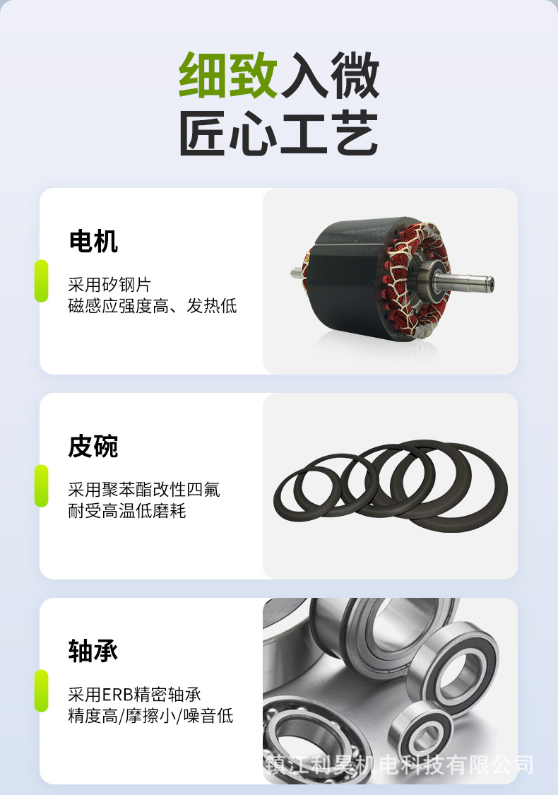 Lihao Oil-Free Air Compressor Ol1500 High-Power Booster Air Compressor 8kg Silent Large Flow Maintenance-Free Compressor