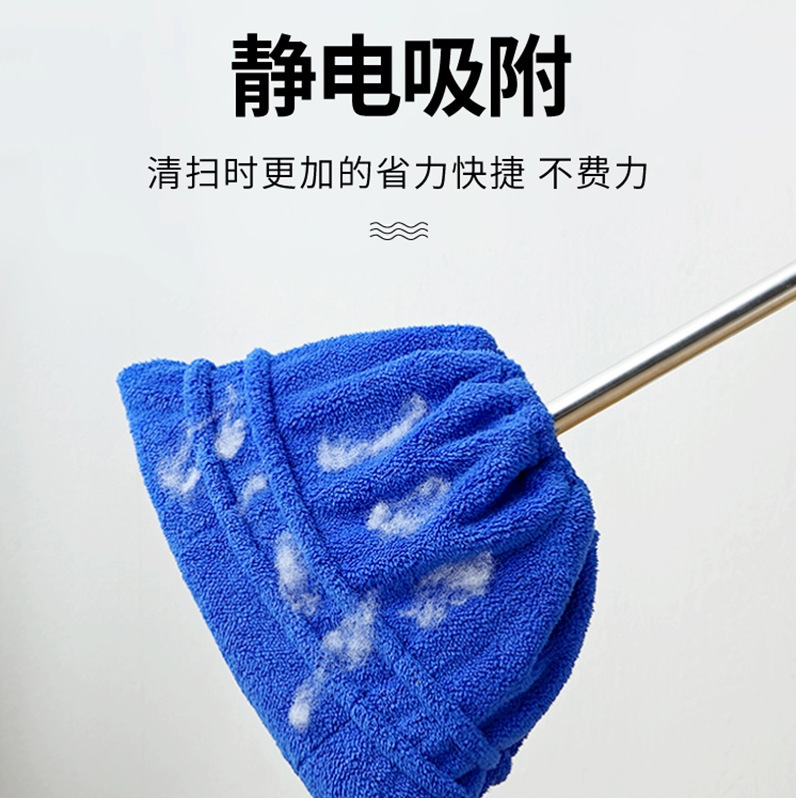 怠け者のほうきセットの新型の厚いサンゴの毛の吸水の除塵のほうきセットの家事の清潔なほうきセットの布の卸売り|undefined