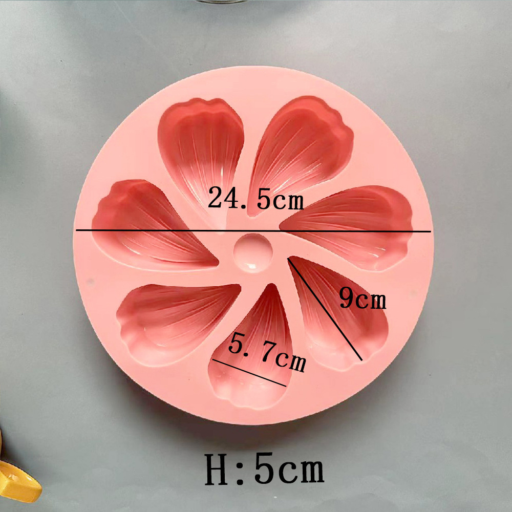 7 pétalos de amor 350 molde de pastel de silicona molde de pastel de gelatina torta molde de pan herramientas de horneado