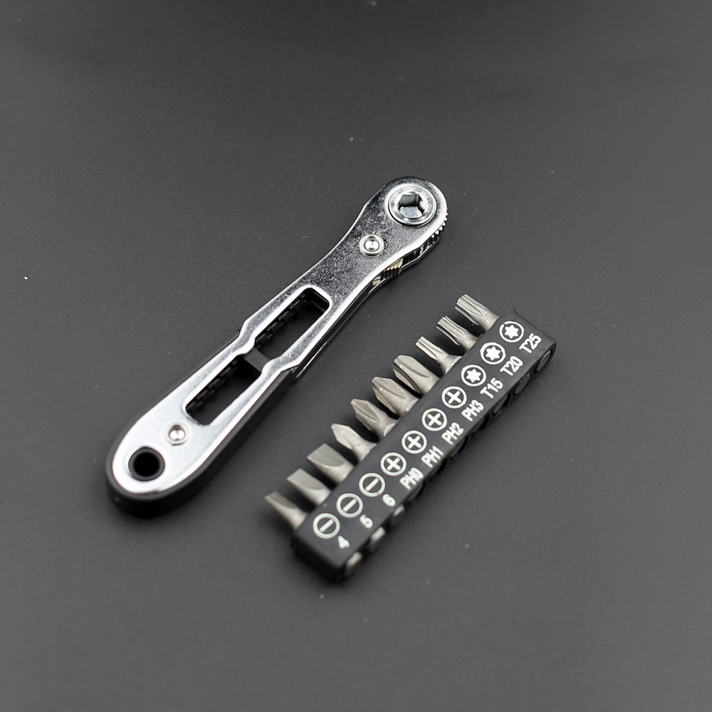 Llave inglesa de 36 dientes delgada negra + Grupo de cabeza de lote t25
