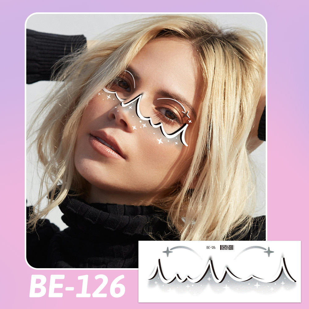 BE-126 (눈부신 블랙 페이스 패치)