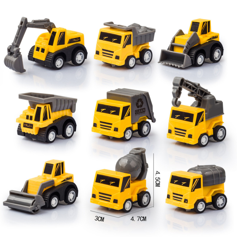 Cross-Border Pull-Back Car Toy Gashapon Gift Sugar Gift Engineering Vehicle Car Dinosaur Wholesale Holiday Gift