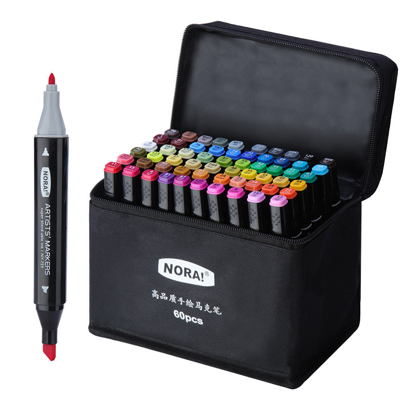 Rotuladores de Doble Punta Noya a Base de Aceite, Juego de Pinceles de Colores para Estudiantes, Serie Completa de Colores para Pintar, Rotuladores de Colores para Niños