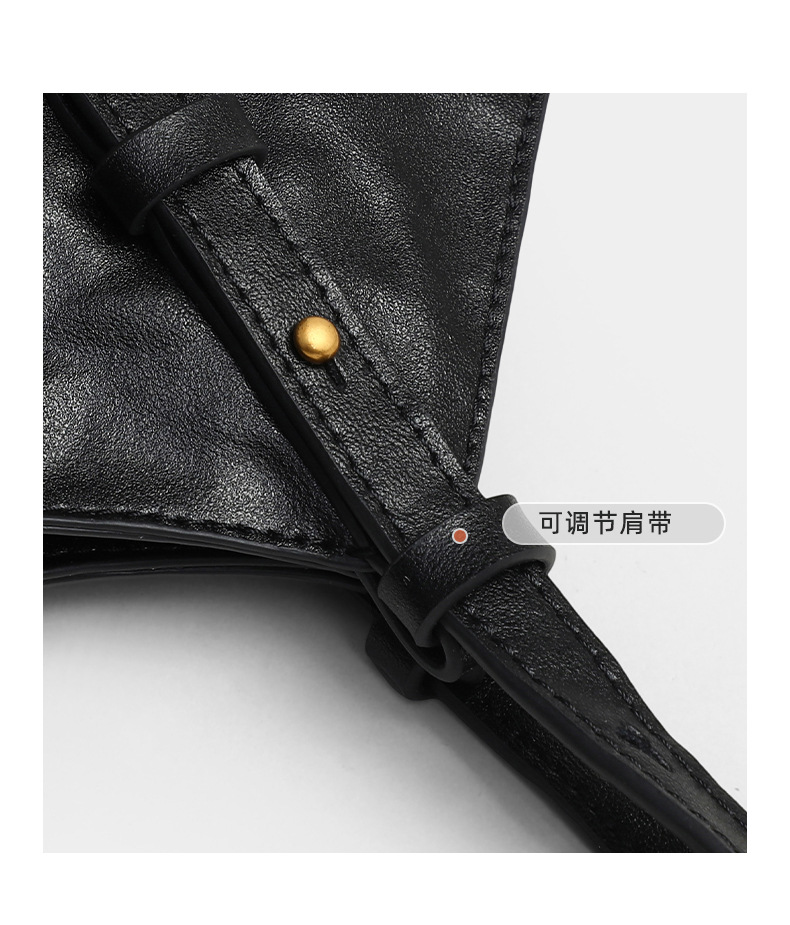 Túi tote da nữ đáy rộng dáng đeo nách — đen, Lời bài hát: Black (Public Version) chi tiết 19