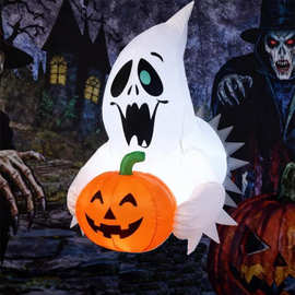 厂家定制万圣节南瓜鬼幽灵树挂窗恶魔场地布置装饰道具充气气模