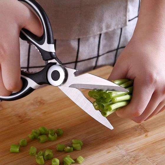 Stainless Steel Kitchen Scissors, Powerful Chicken Bone Scissors, Multifunctional Sharp Scissors, Barbecue Scissors, Household Panda Scissors Wholesale
