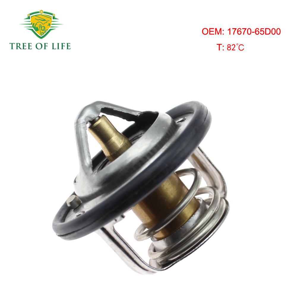 17670-65D00 es adecuado para el termostato de refrigerante del motor de Suzuki 82 °C image 1