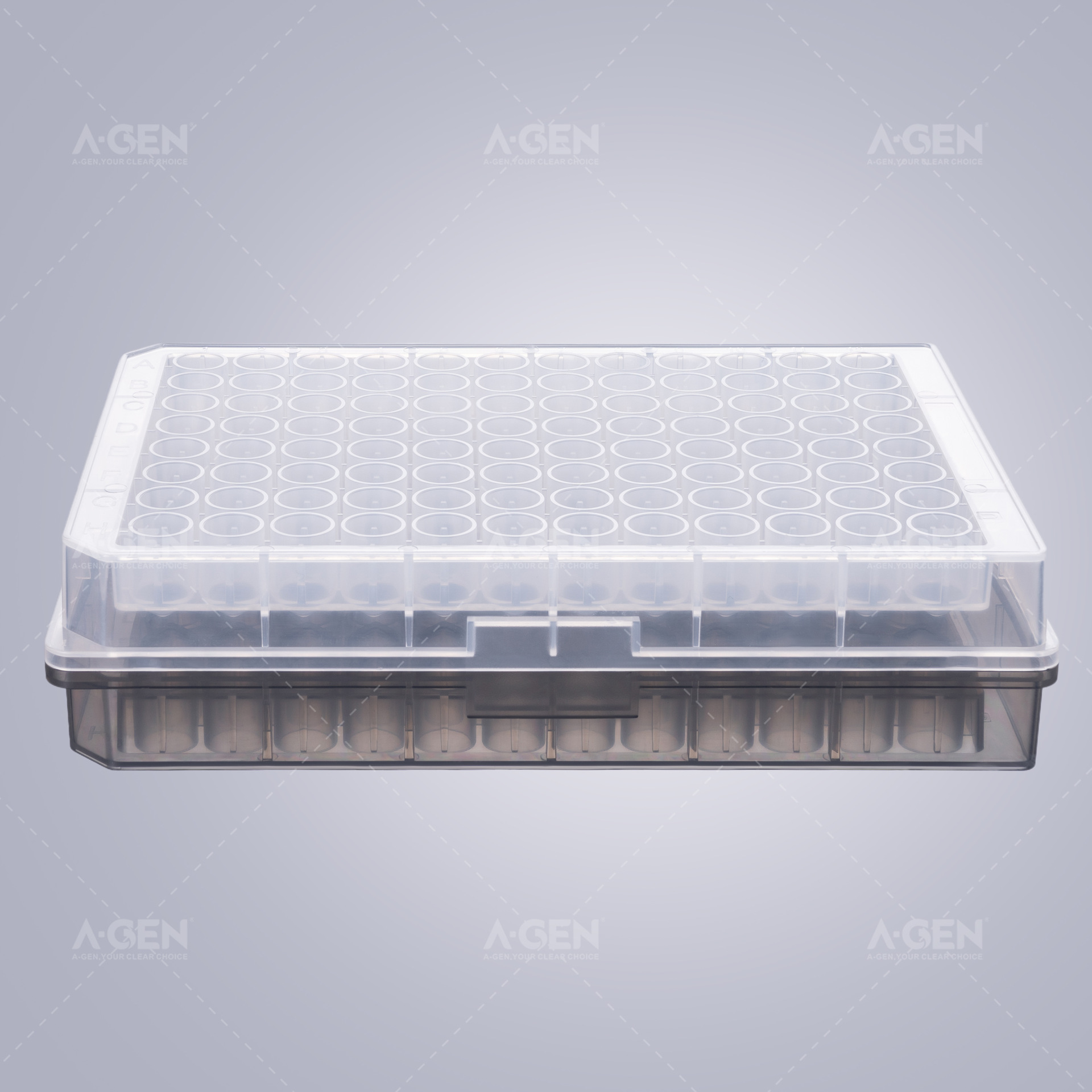 爱津厂家PP 低吸附 可加盖灭菌96V型微孔板（0.36ml) 耗材 实验室