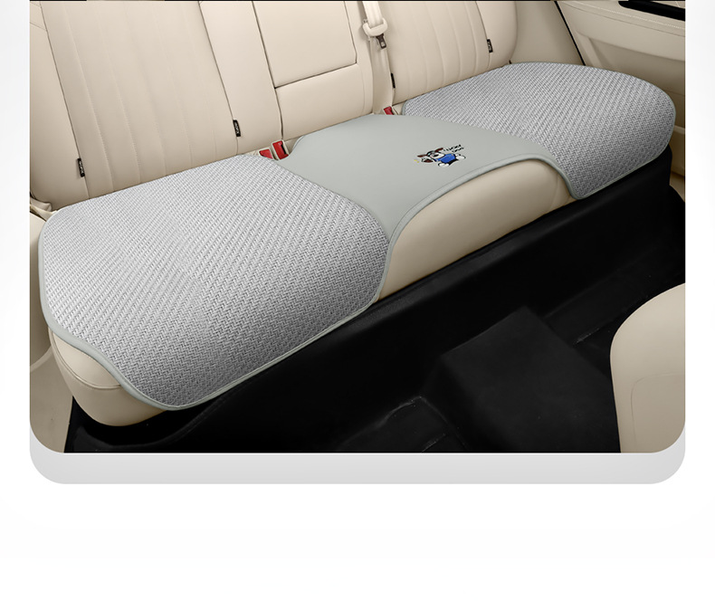 Cartoon car seat cushion half-cover summer car seat cushion breathable cool pad universal for all seasons long-sitting ice rattan