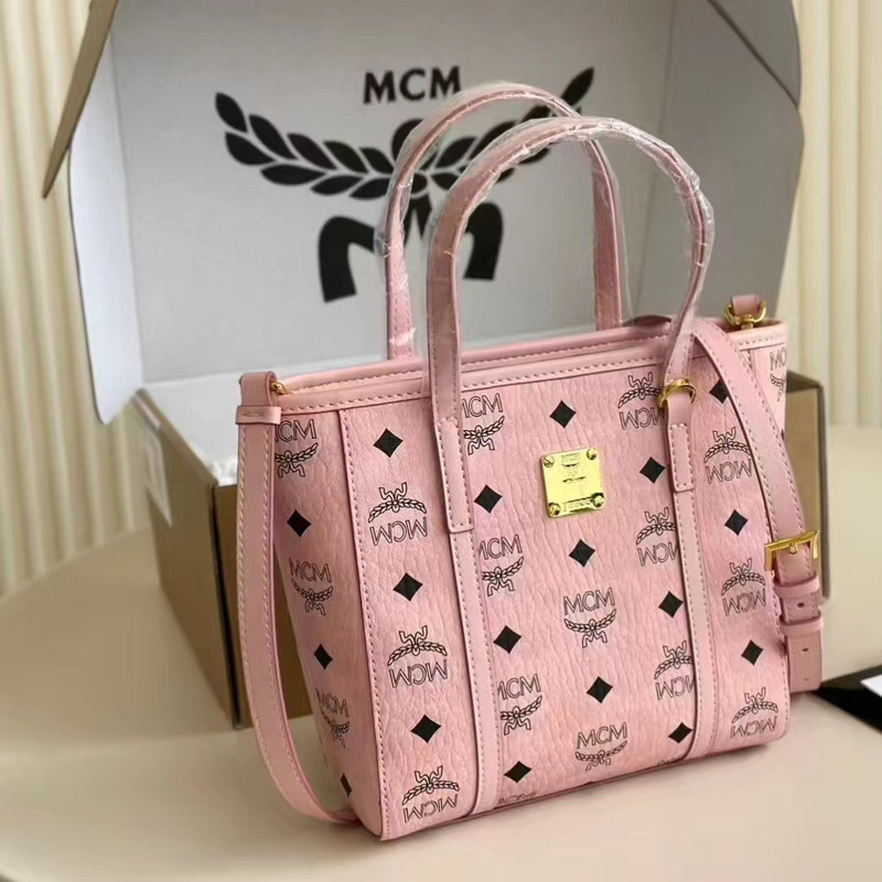 Mc's 2025 New Vintage Floral Fashion Tote Bag Versatile Shoulder Crossbody Women's Bag Trendy