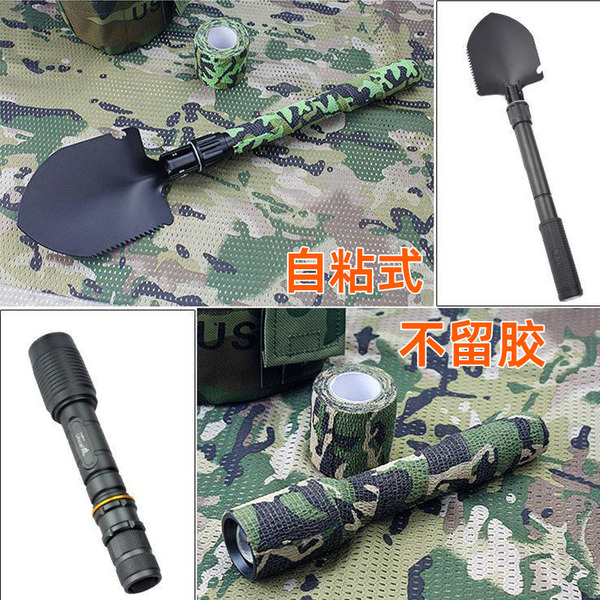 Self-adhesive elastic travel camouflage hair band non-woven cloth