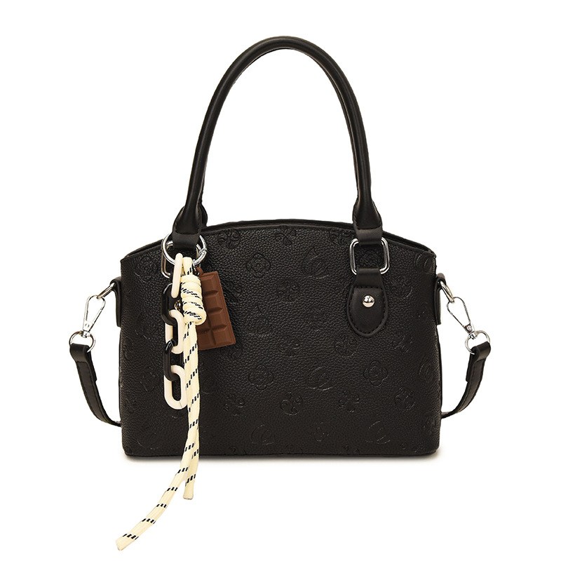 Bolso de textura transfronteriza 2025 verano nuevo estilo bolso de hombro con patrón de lichi bolso de mensajero en relieve de moda mujer