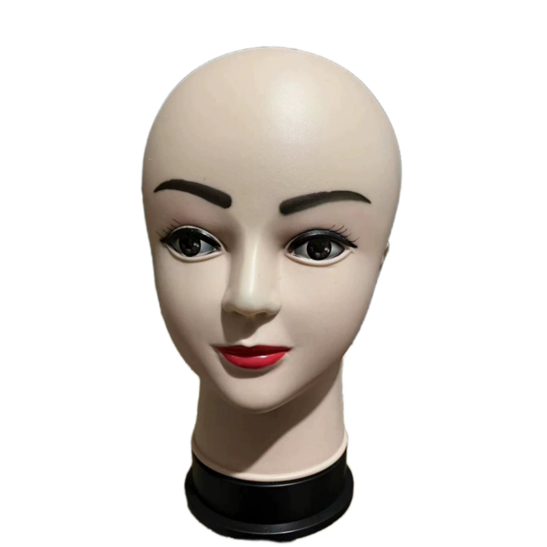 Mannequin head, wig cap, stand