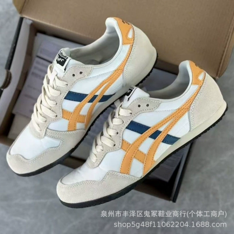 Кеды без шнурков Onitsuka Tiger, кожаные, повседневные универсальные, унисекс
