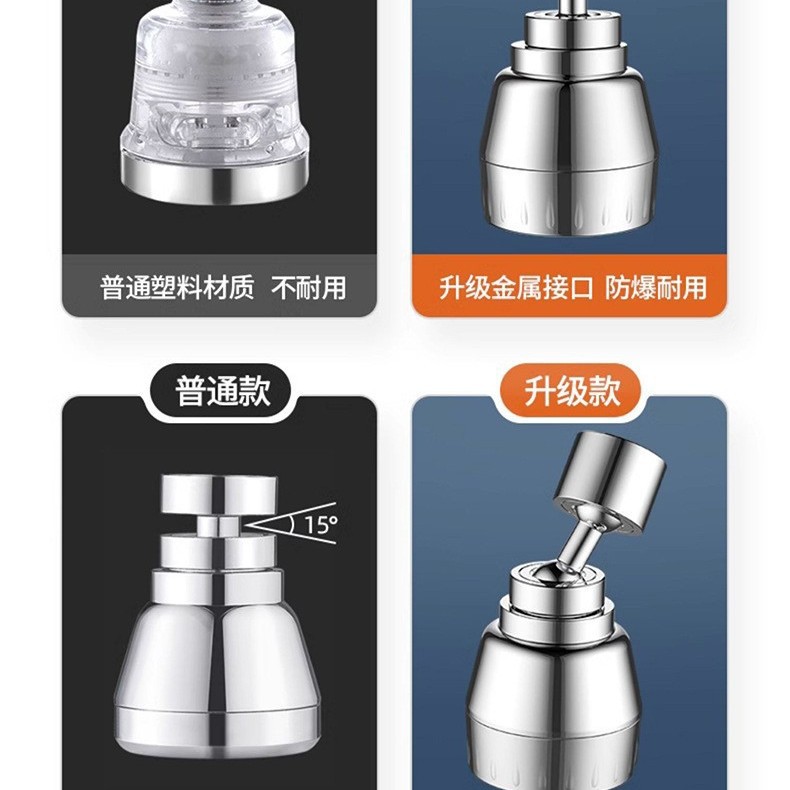 Extensor de grifo de cocina anti-spillado artefacto especial para lavabo de verduras boquilla giratoria universal de presión de ducha general