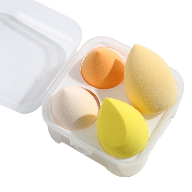 Huevo de belleza caja de huevo traje calabaza agua gota polvo puff maquillaje huevo maquillaje cojín de aire esponja herramientas de belleza