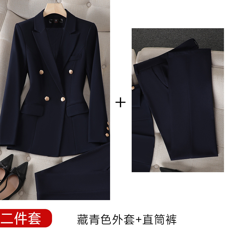 高端西装套装女春秋职业装气质大学生面试正装酒店经理工作服外套|undefined