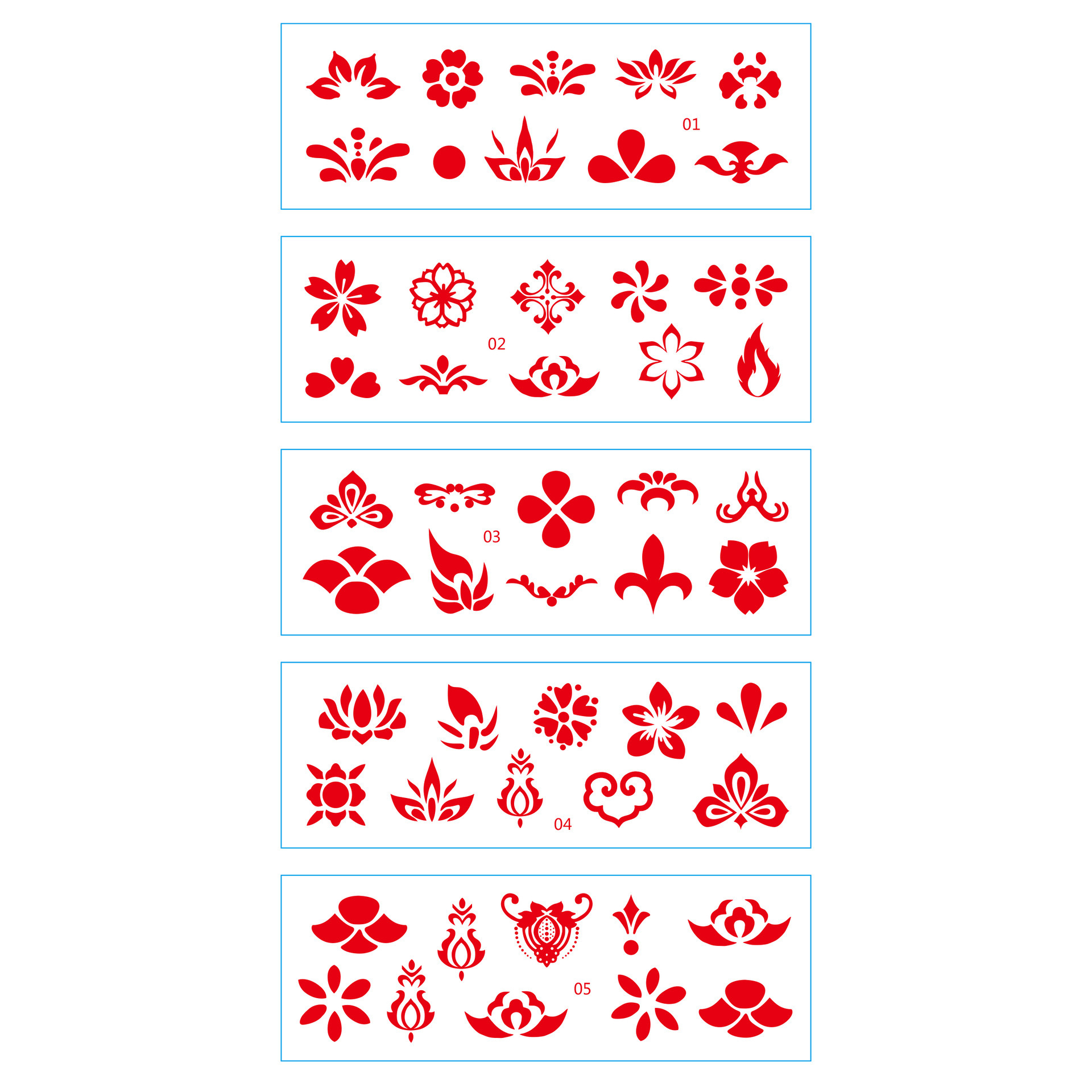 Hanfu estilo antiguo belleza tatuaje pegatinas de larga duración impermeable pegatinas florales para niños Hada traje antiguo Frente impresión ceja pegatinas