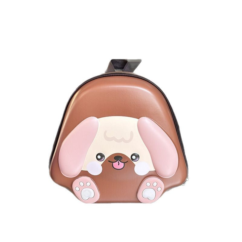 Nuevo paquete de cáscara de huevo para niños lindo perrito en forma de jardín de infantes mochila de hombro para niños y niñas