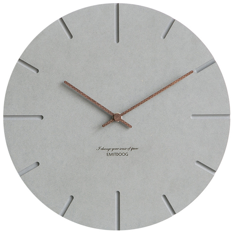 Wozoom, reloj de pared escandinavo simple y moderno, reloj creativo para sala de estar, reloj de pared ultrasilencioso para el hogar