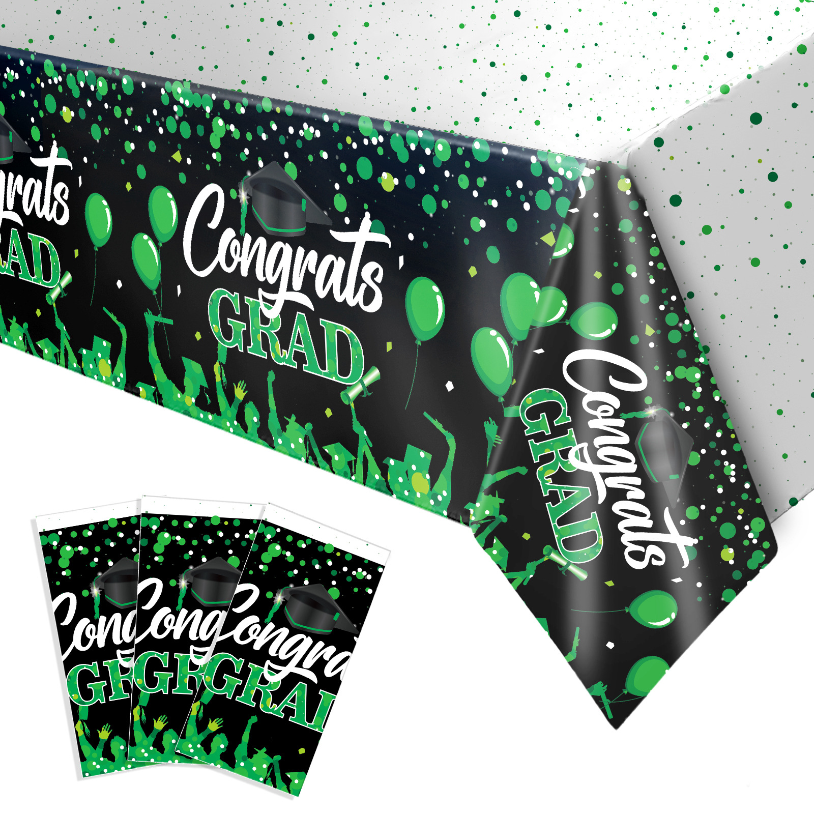 Transfronterizo exclusivo para 108*1,8 millones de Halloween Navidad lavable desechable partido PE mantel comedor paño mantel