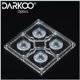 Darco Optical 90*90*10.67mm Commercial Lighting Lens 4-in-1 Module Lens Wholesale