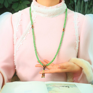 Jin Yu Tang Xinjiang Hetian jade "cat's eye necklace" ice bottom cat's eye jasper necklace jade warm