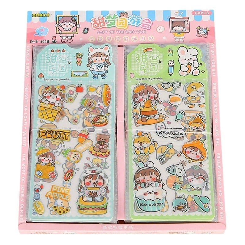 Креативные наклейки стиль журнальные наклейки ПЭТ водостойкие наклейки для журнала с сердечком для девочек декоративные наклейки с рисунком милый детский подарок