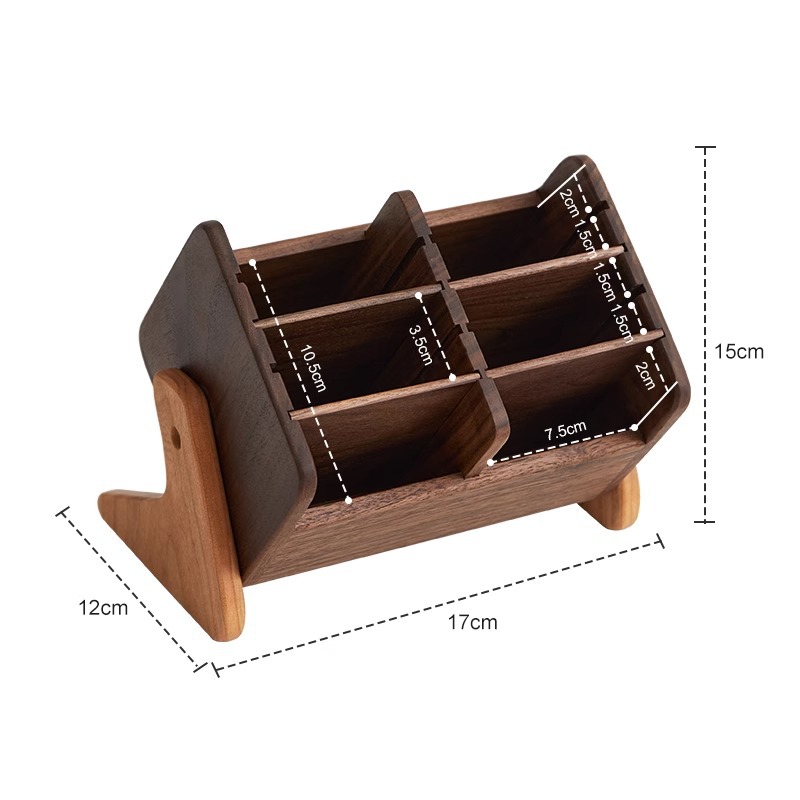 化粧品スキンケア収納香水棚二重黒胡桃木質実木高級感新中国式物置棚