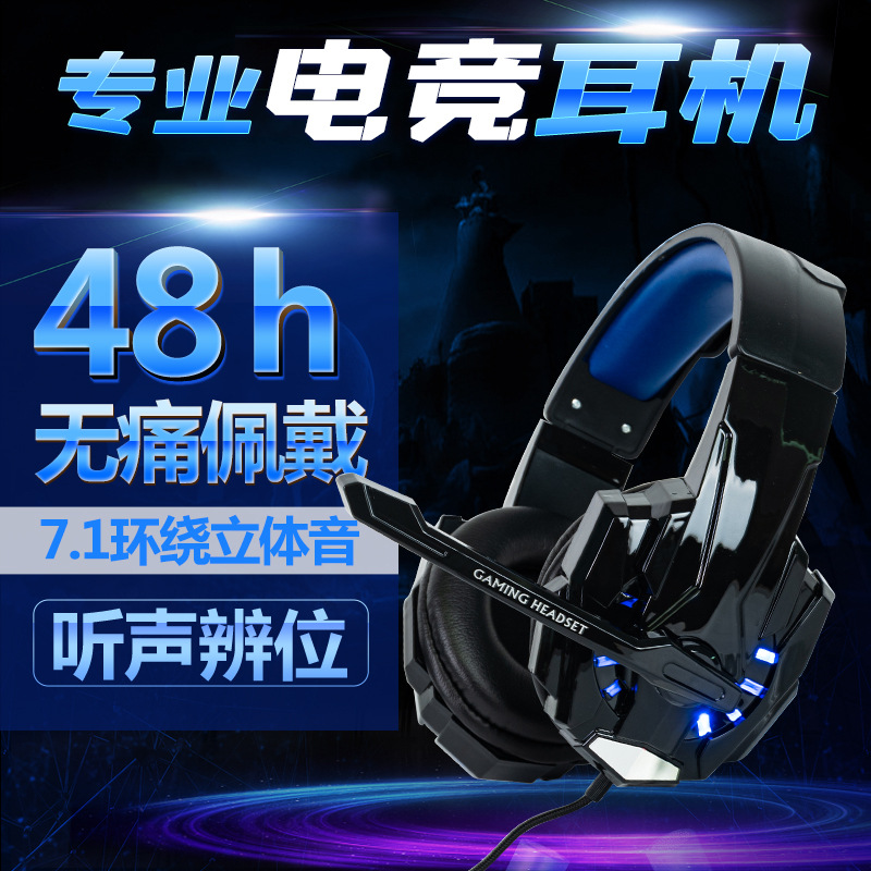 New Call Headset Head-Mounted Stereo Internet Celebrity Live Broadcast Active Noise Reduction Gaming Headset Customization