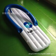 直供PVC充气杯洞浮排吹气人字拖浮床充气花斑纹拖鞋水床游泳圈