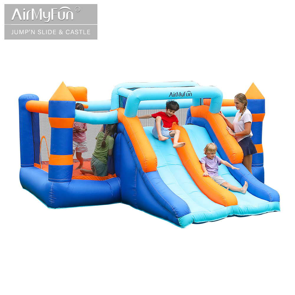 AMF inflatable castillo infantil inflatable casero cama trampolín interior y exterior castillo infantil casero inflatable tobogan