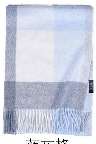 Mongolia interior puro cachemir lana de lana teñida en hilo a cuadros ondas de agua otoño e invierno bufanda para hombres y mujeres